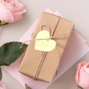 100 Pack Ivory Printable Heart Shape Wedding Favor Gift Tags 2"