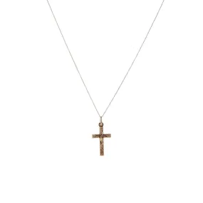 9 Carat Gold Cross Pendant Necklace, Gold