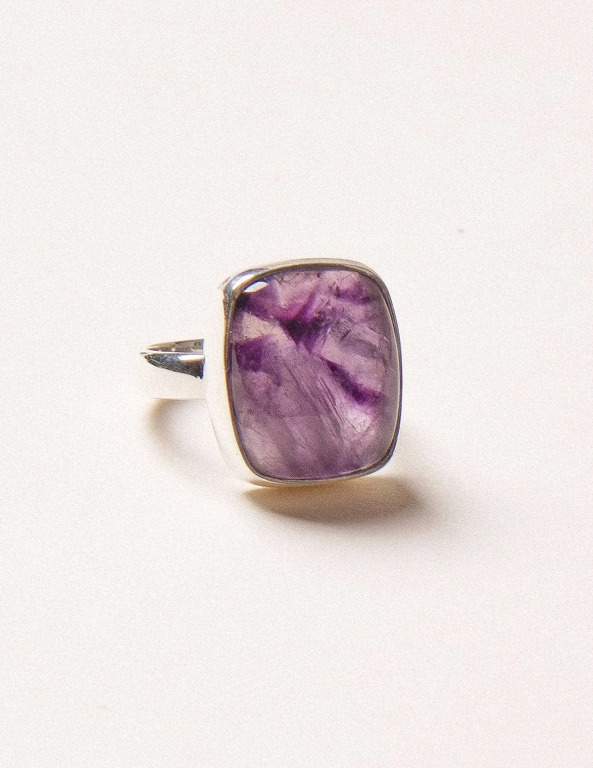 Amethyst Square Gemstone Ring
