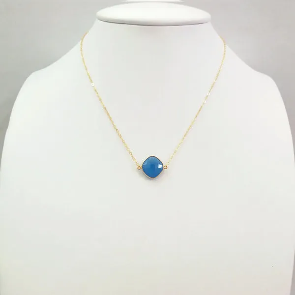 Blue Agate Single Pendant