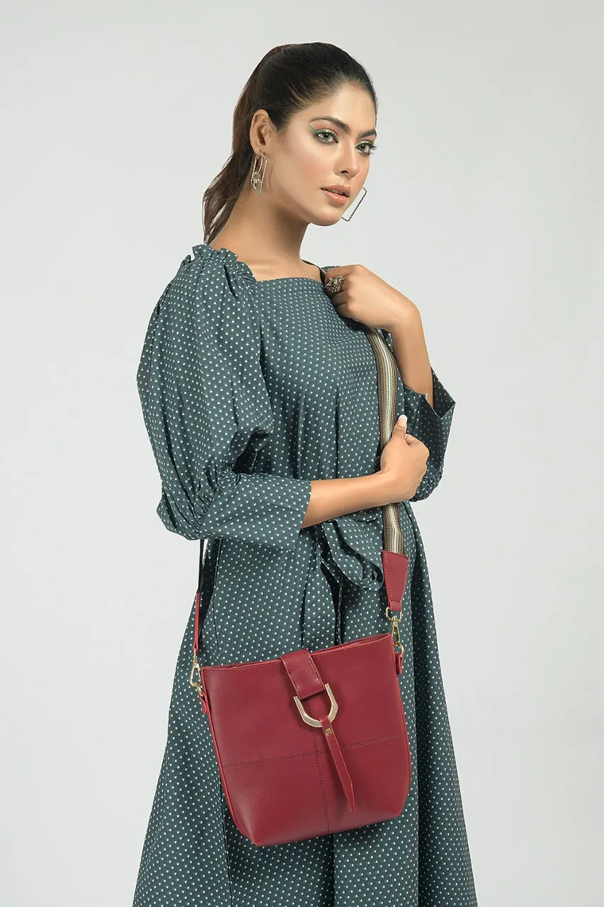 BOB CROSS BODY MEHROON BAG
