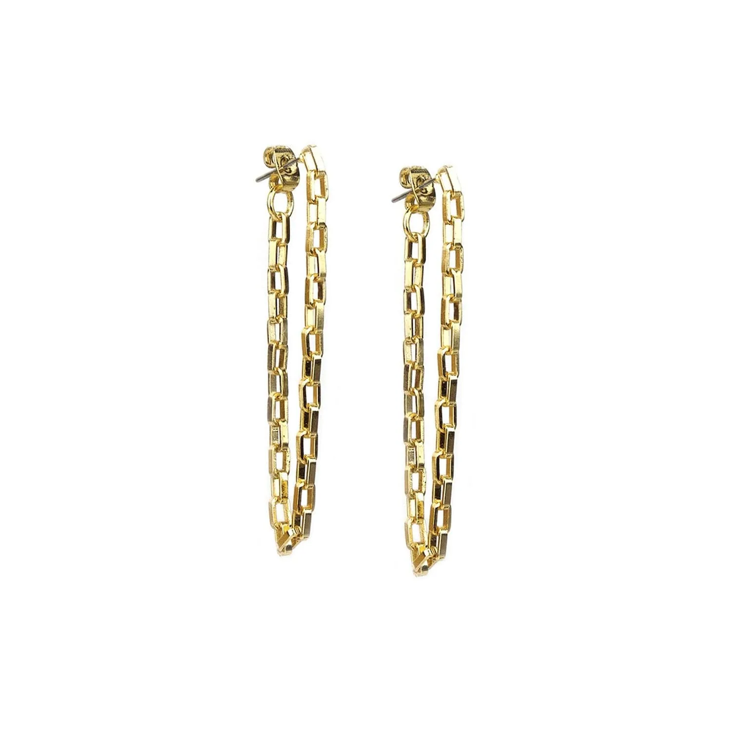 Box Chain Drape Earring