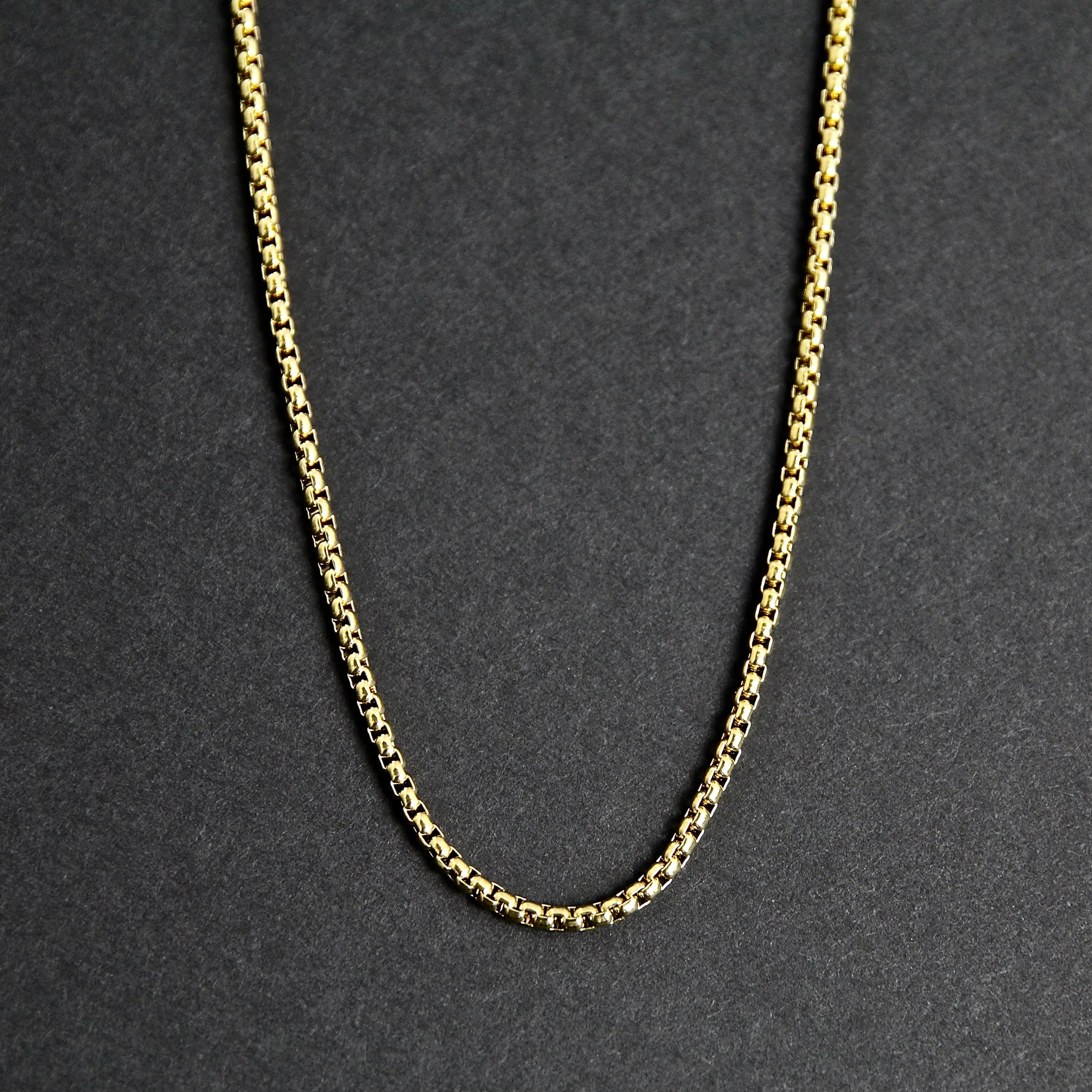 Box Chain Necklace - Gold 2.4mm