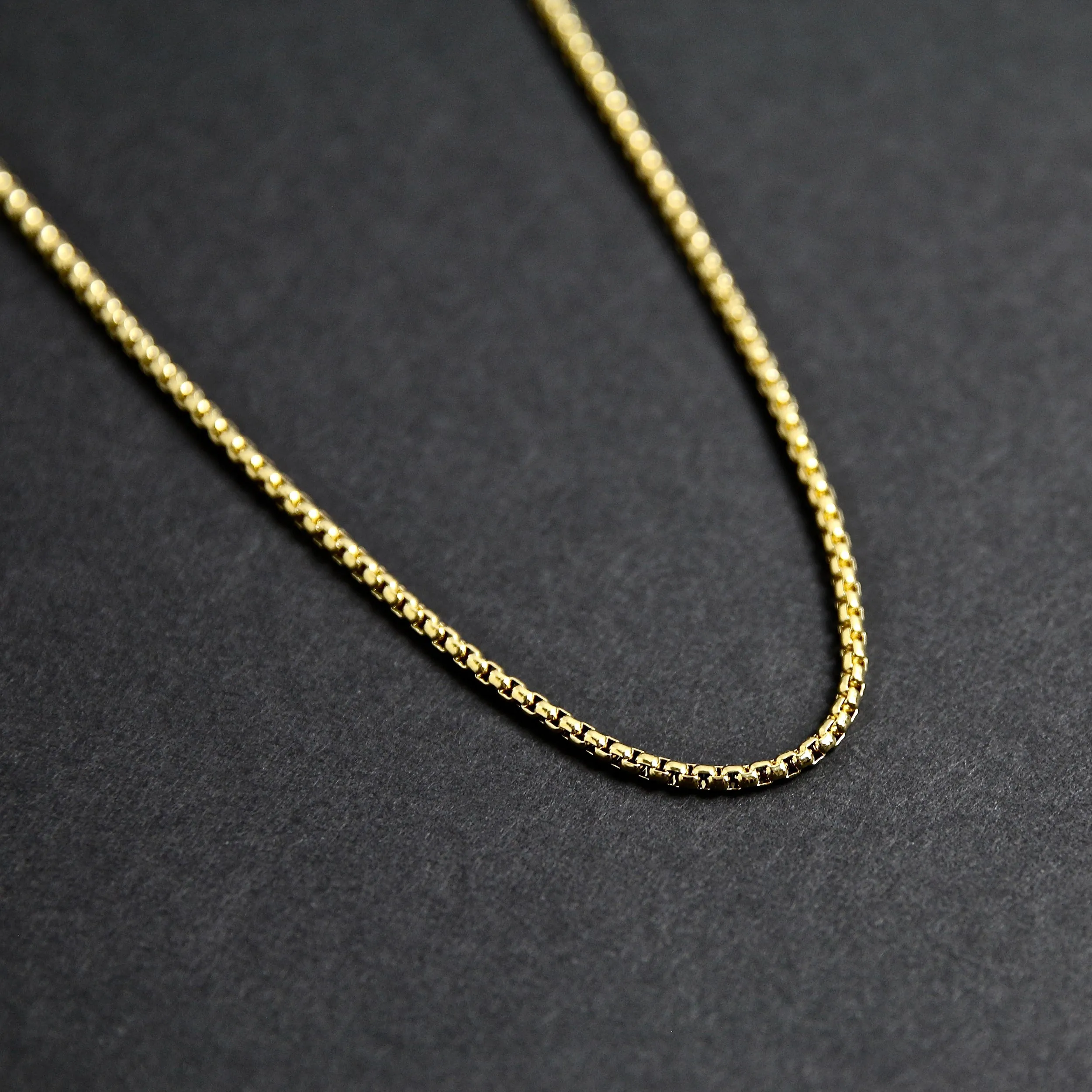 Box Chain Necklace - Gold 2.4mm
