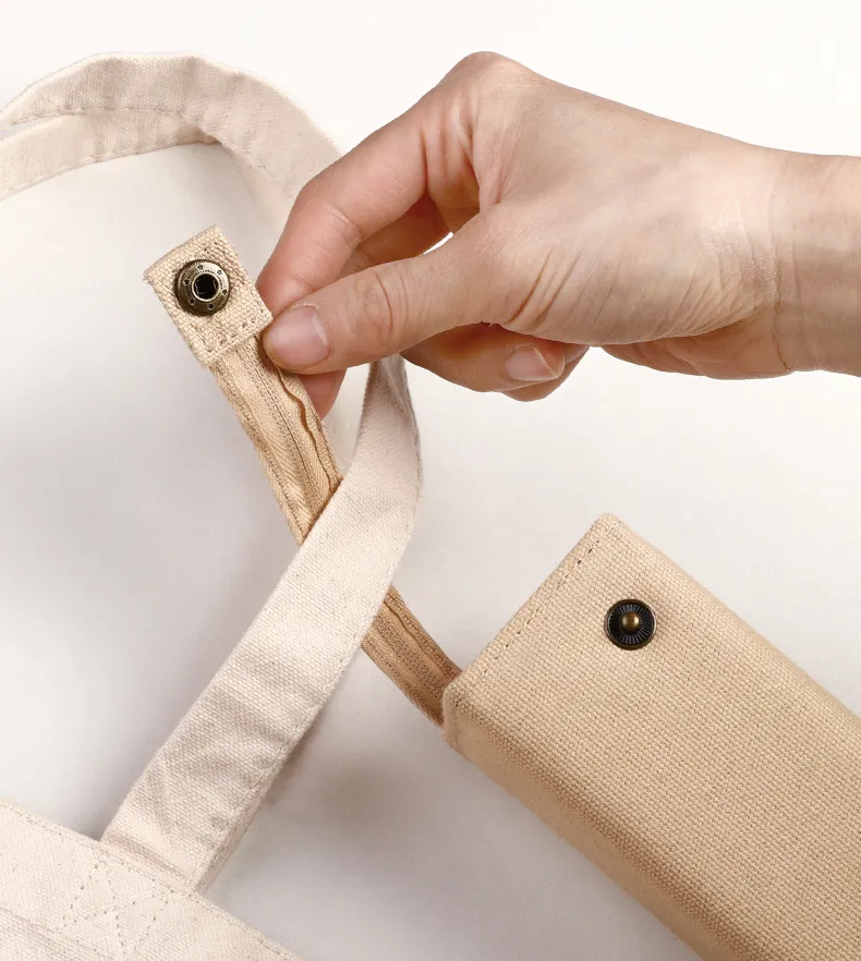 Canvas Pen Bag Open Large Opening Teenagers Student Stationery Box