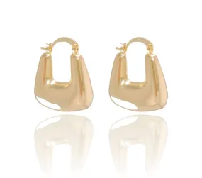 EARRING HOOP SQUARE MODERN