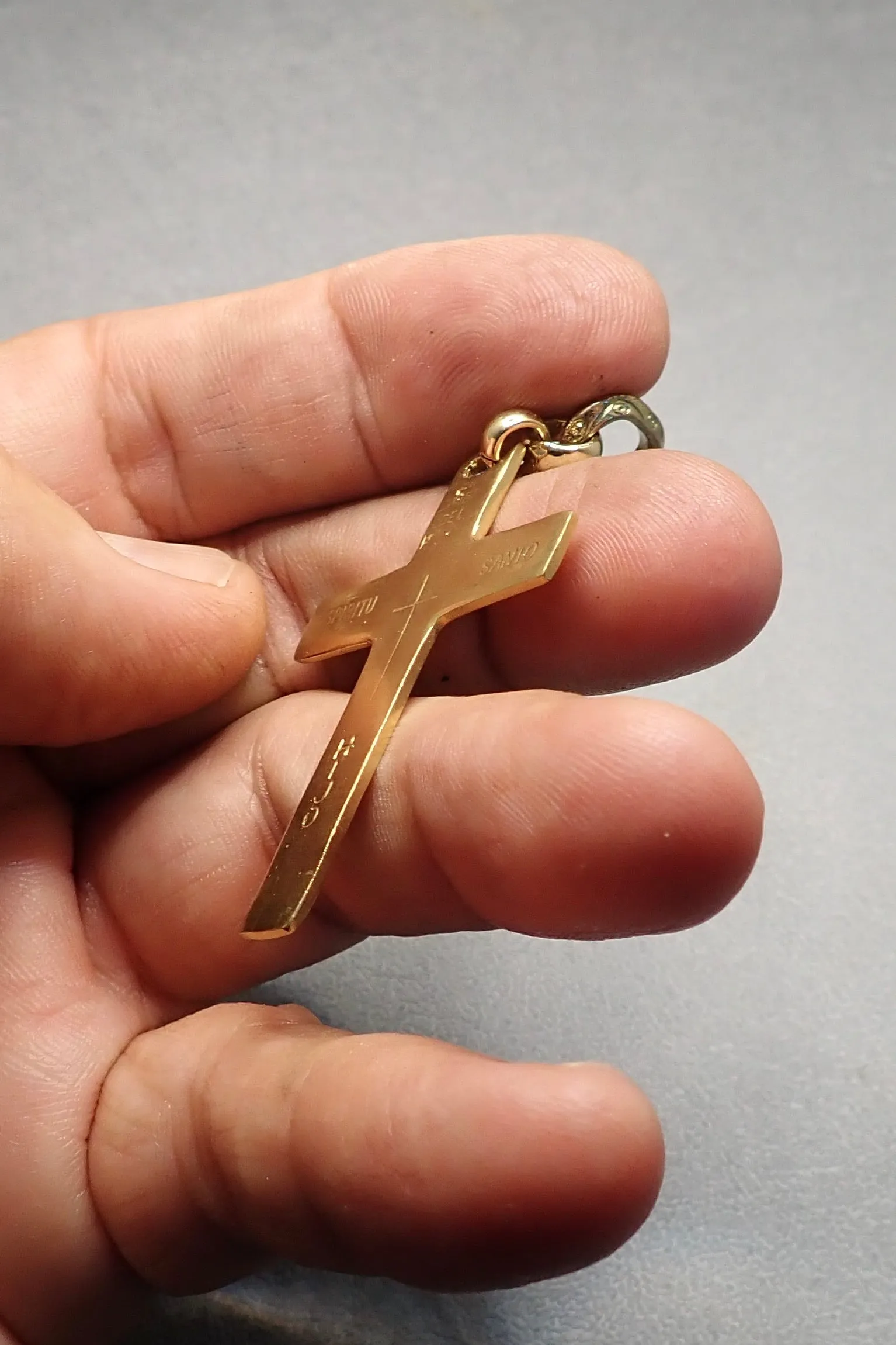 ENGRAVE FLAT CROSS