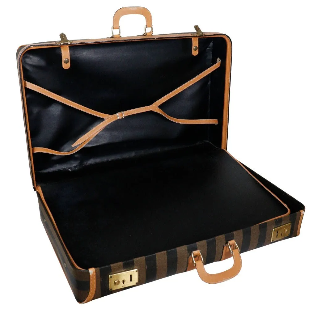 FENDI Carry Bag PVC, Leather Brown