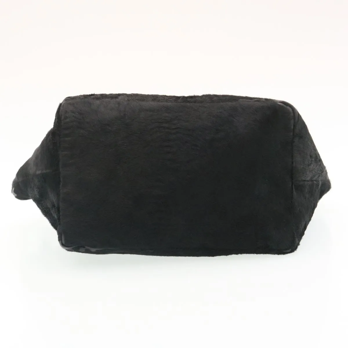 FENDI Hand Bag Unborn Calf SkinLeather Black  ar6571