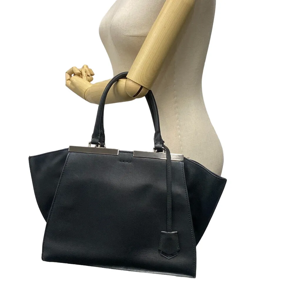 FENDI Handbag leather black Trois Jules