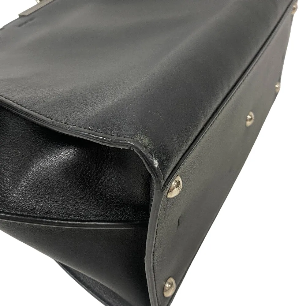 FENDI Handbag leather black Trois Jules