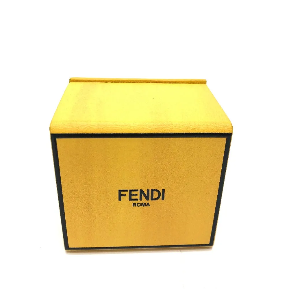 FENDI key ring 7AR894 leather yellow logo/accessories mini box Women Used