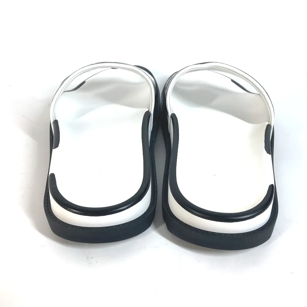 FENDI Sandals 7X1176 Leather, Rubber white Joshua Vides Collaboration logo mens 7 Used