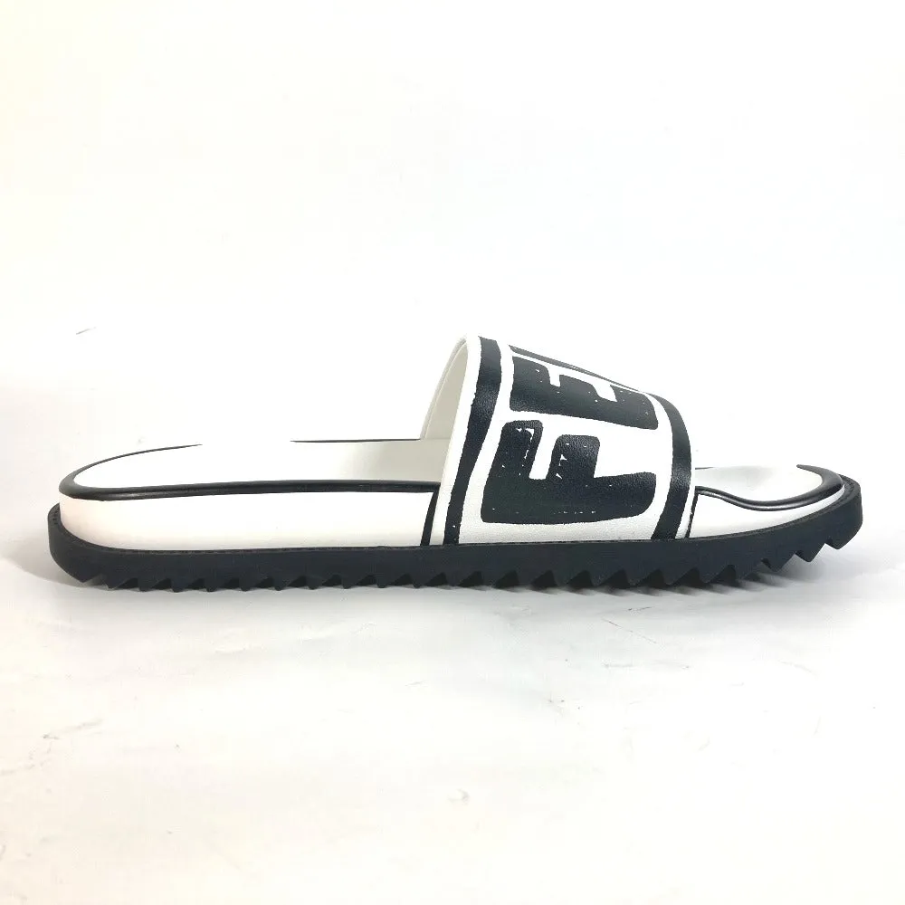 FENDI Sandals 7X1176 Leather, Rubber white Joshua Vides Collaboration logo mens 7 Used