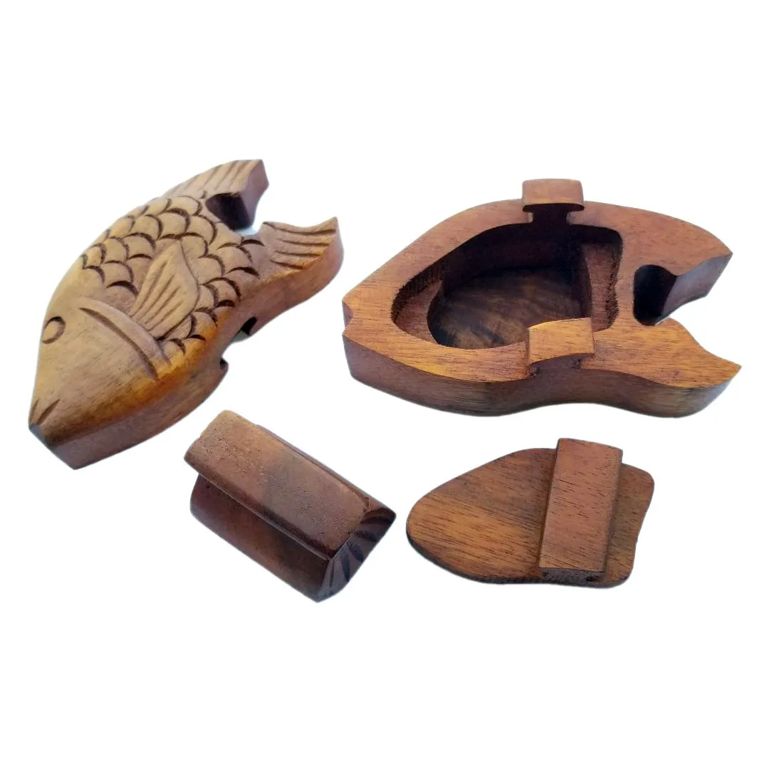 Fish Puzzle Wooden Box