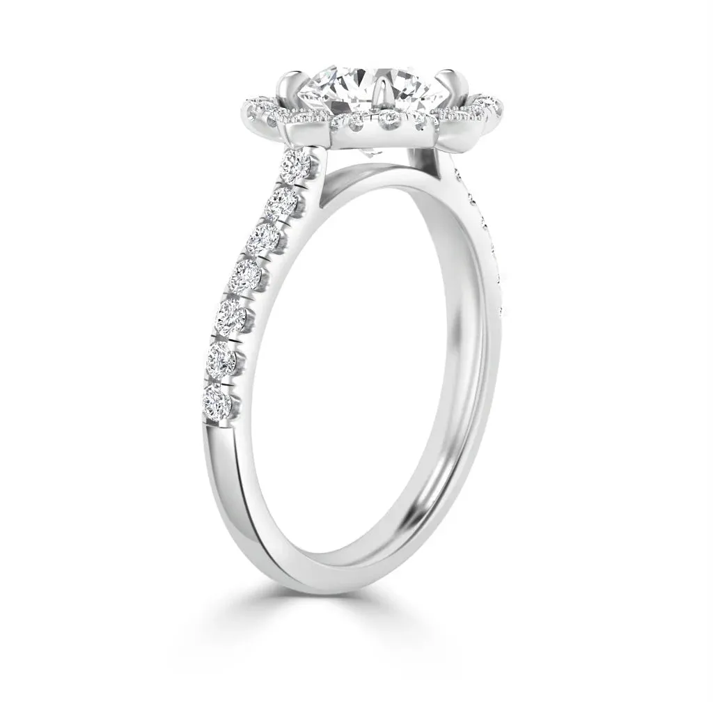 Fleur - Platinum - Round