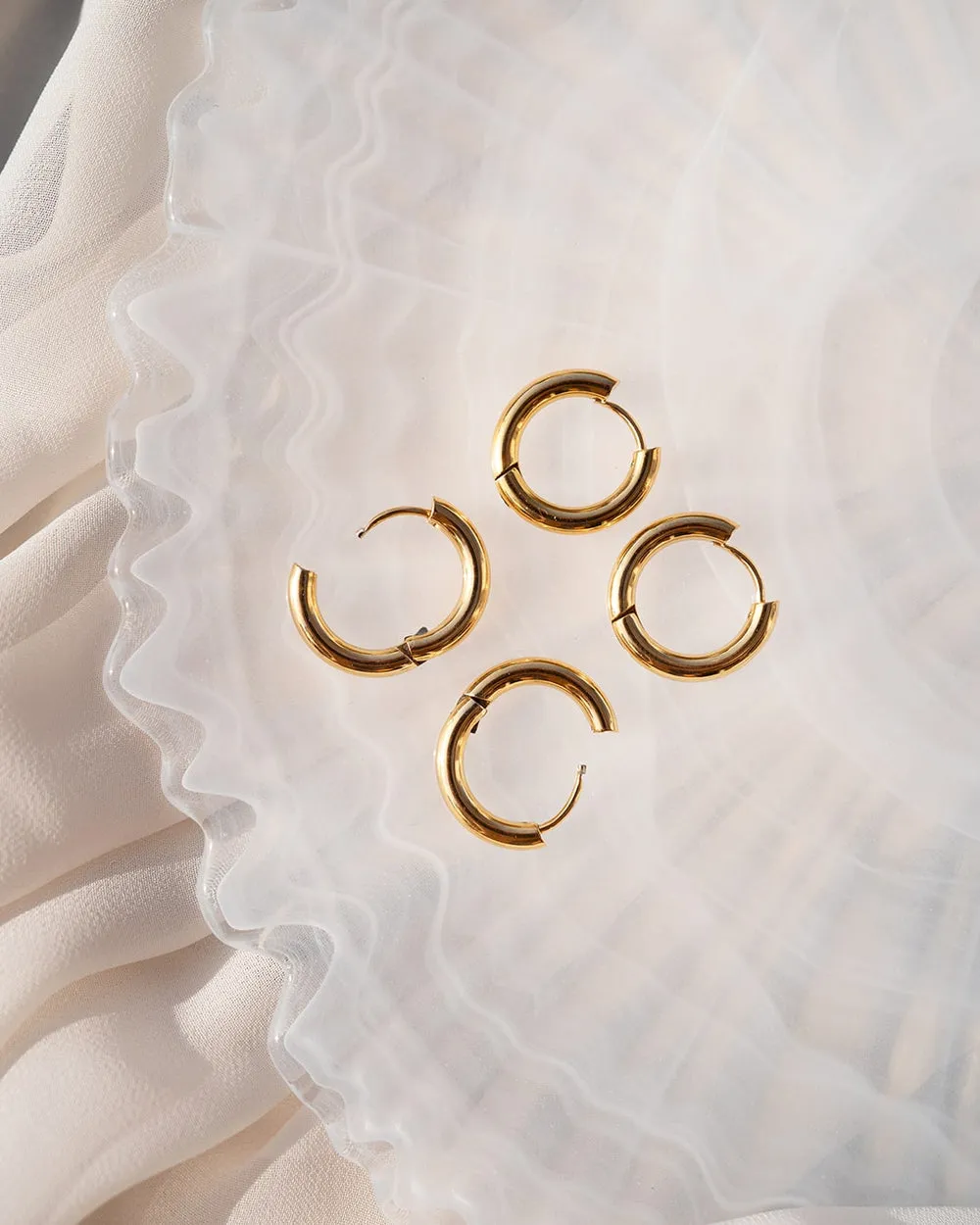 Gold Huggie Hoops