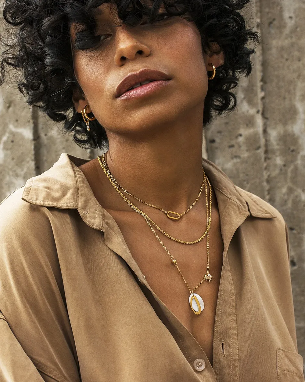 Gold Huggie Hoops