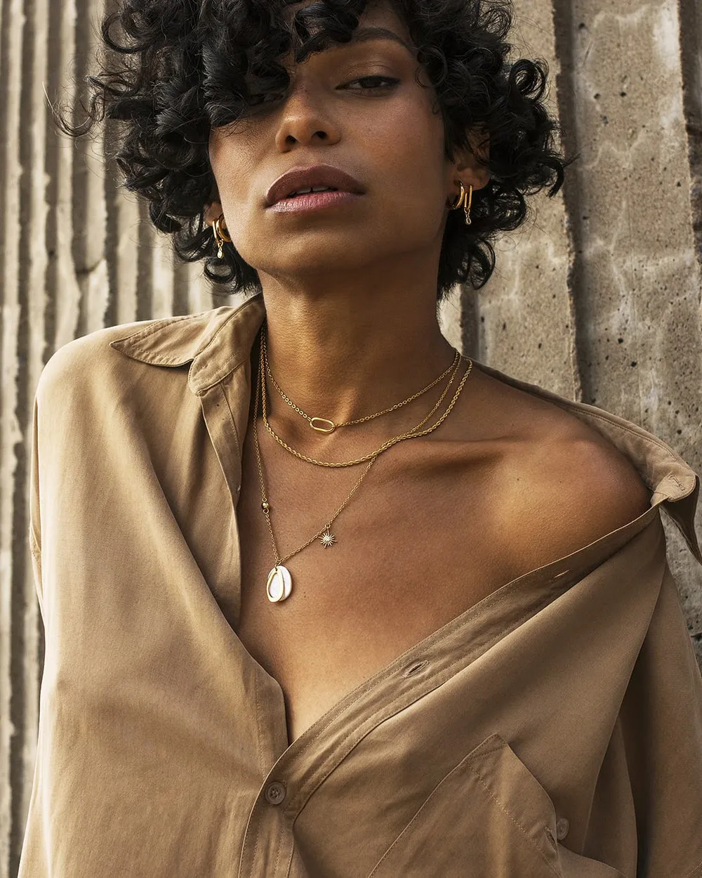 Gold Huggie Hoops