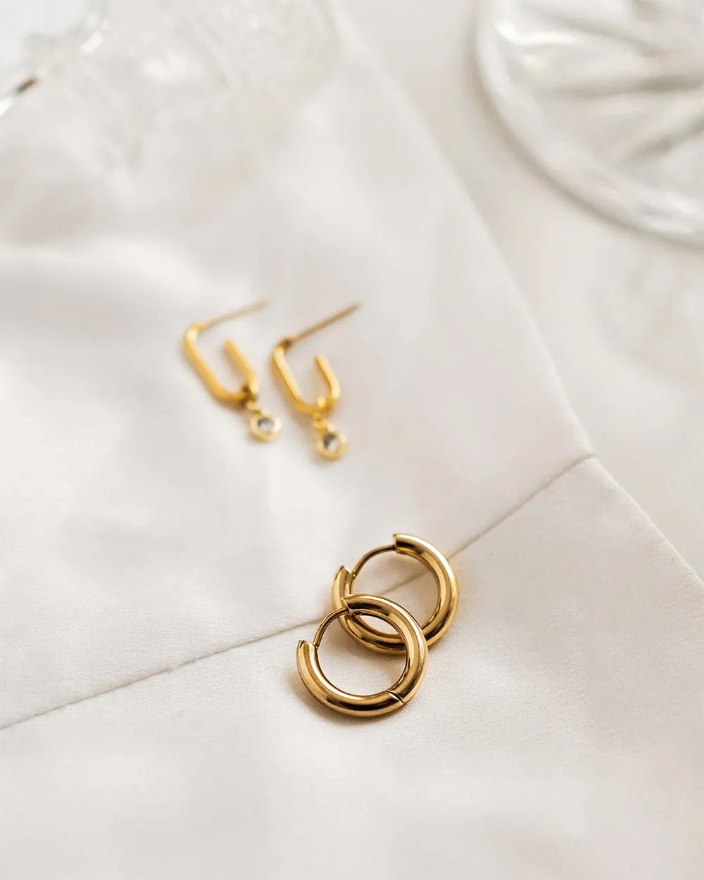 Gold Huggie Hoops