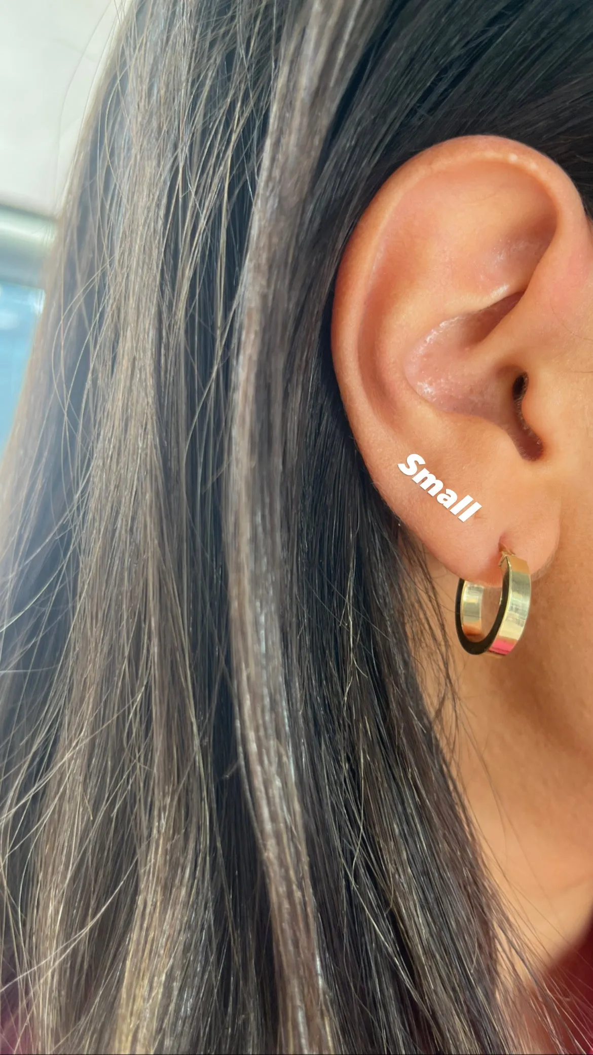 Gold Oval Hoops
