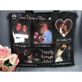 Happily Ever After Fun Personalized Photo Wedding Tote