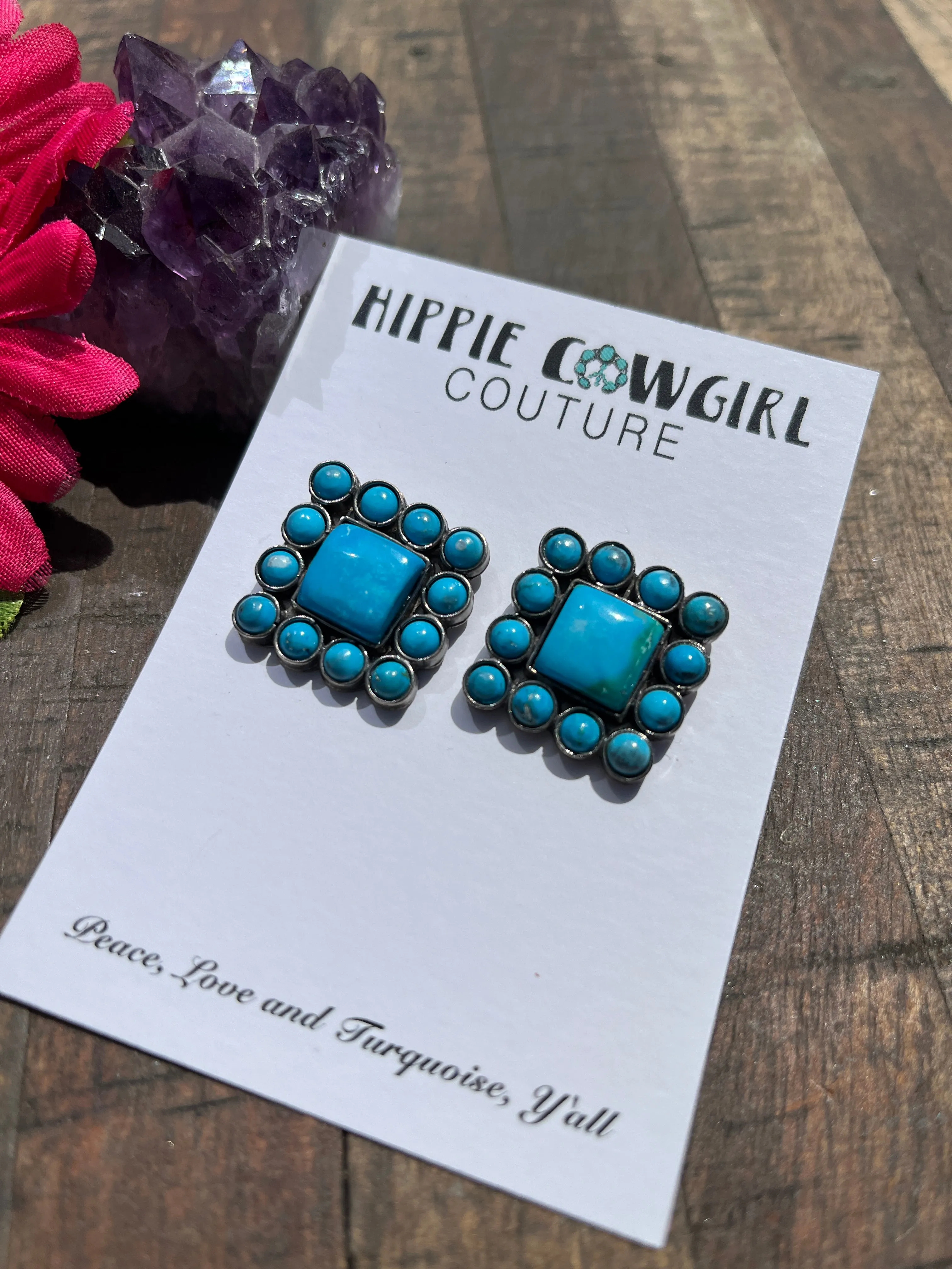 Kingman Square Earrings