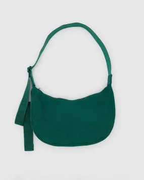 Medium Nylon Crescent Bag - Cypress