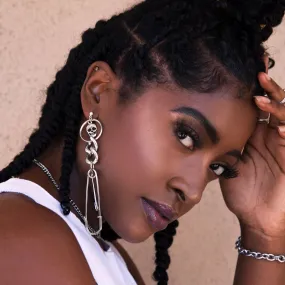 Metal Head Single Earring