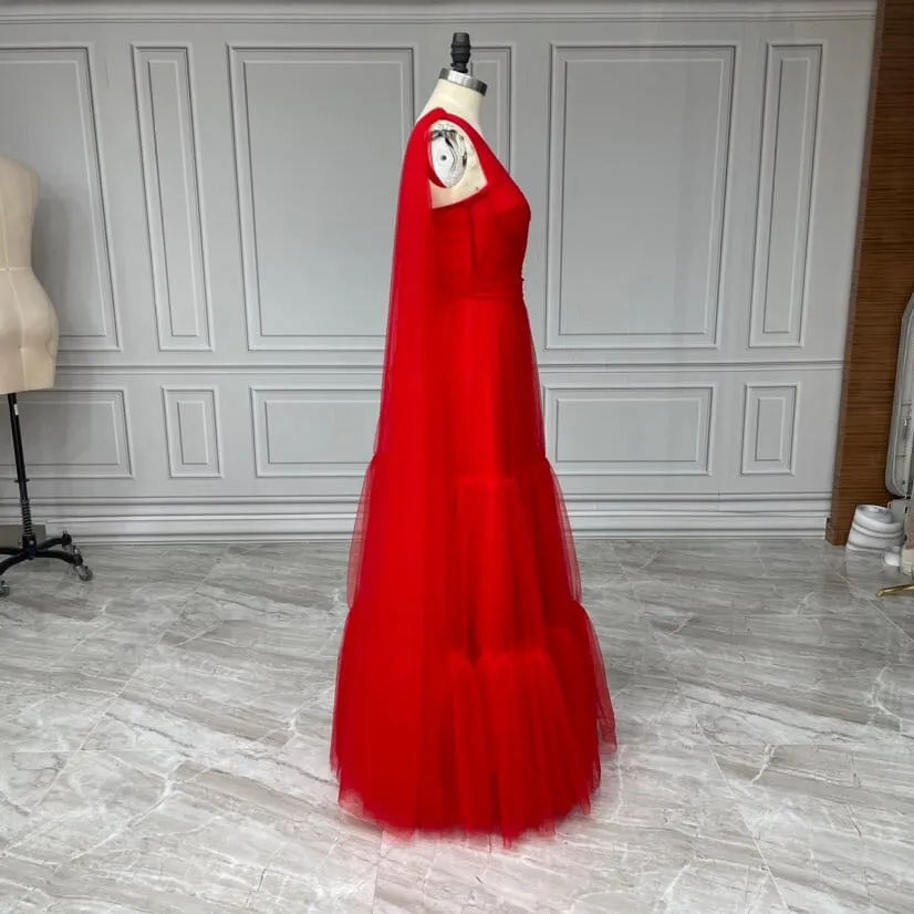 Modern A-Line One-Shoulder Prom Dress