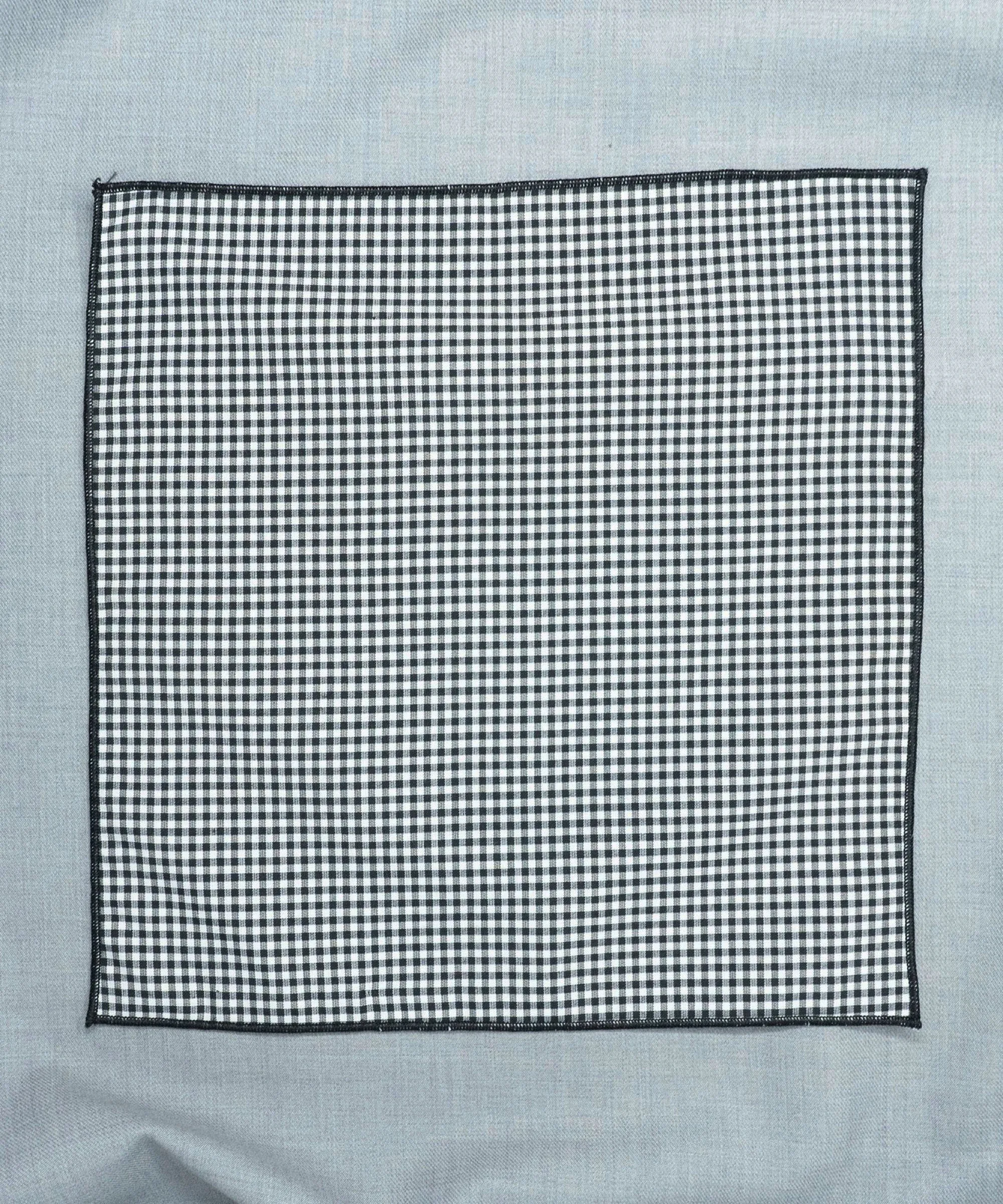 Monochrome  Geometric Black Pocket Square