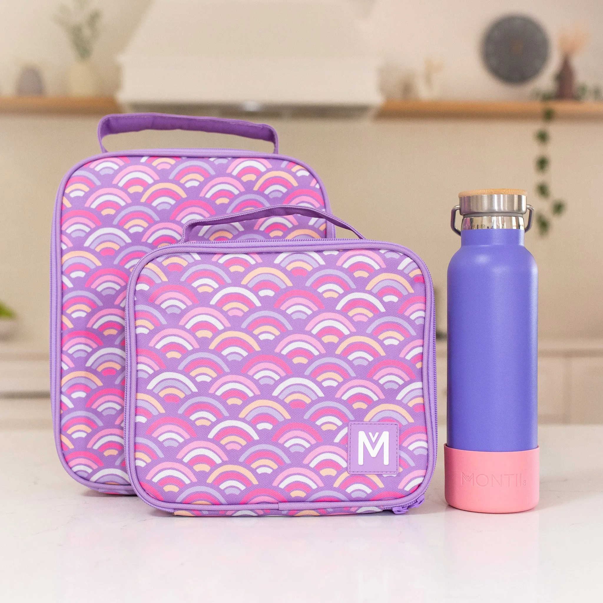 Montii.Co Medium Insulated Lunch Bag - Rainbow Roller