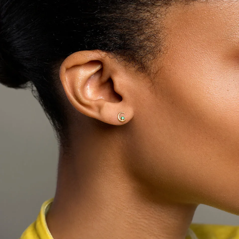 Moon Ray Stud Earring Single