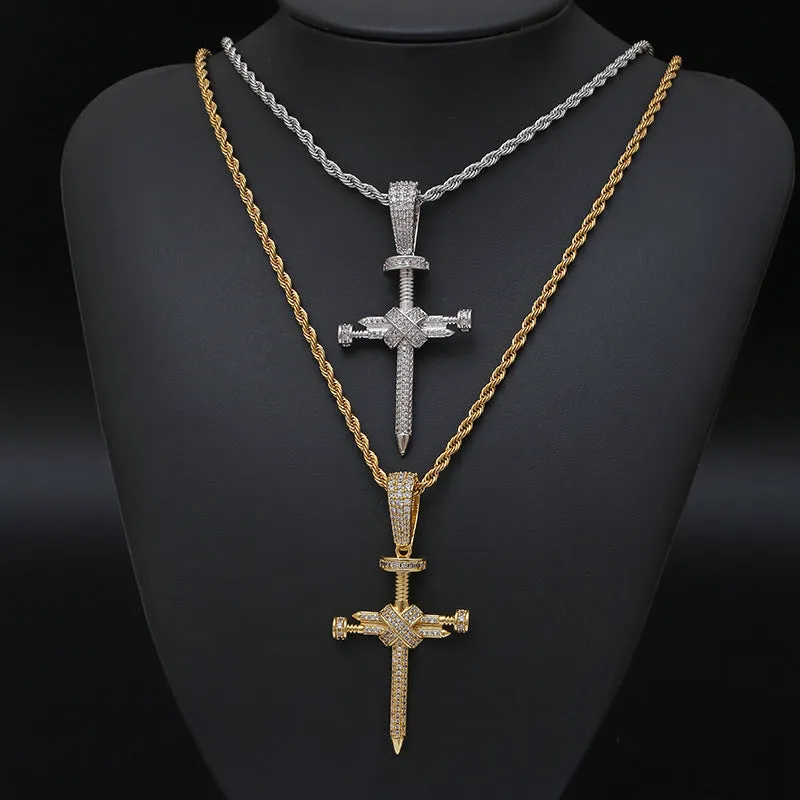 Nail Cross Pendant