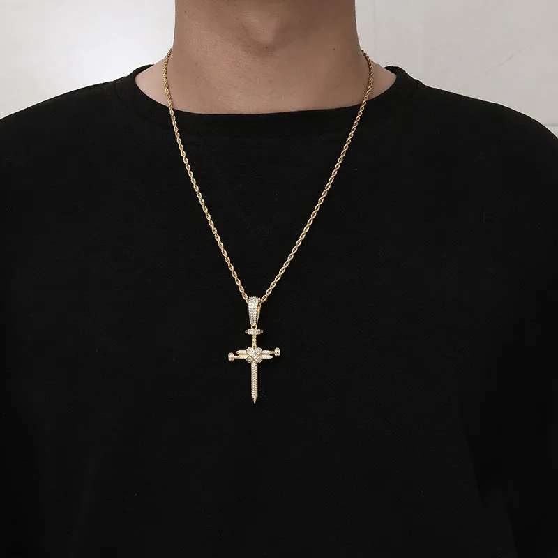 Nail Cross Pendant