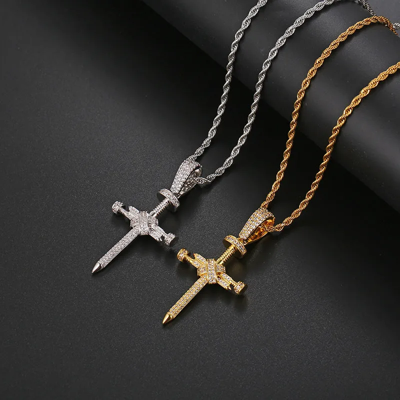 Nail Cross Pendant