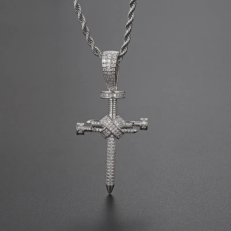 Nail Cross Pendant