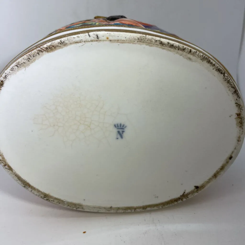 Oval Lidded Putti Box Capodimonte