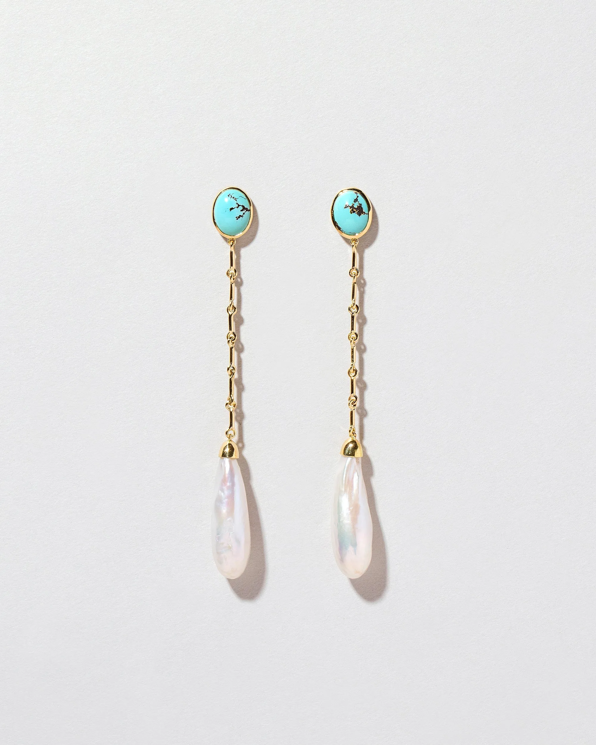 Pearl & Turquoise Shoulder Dusters