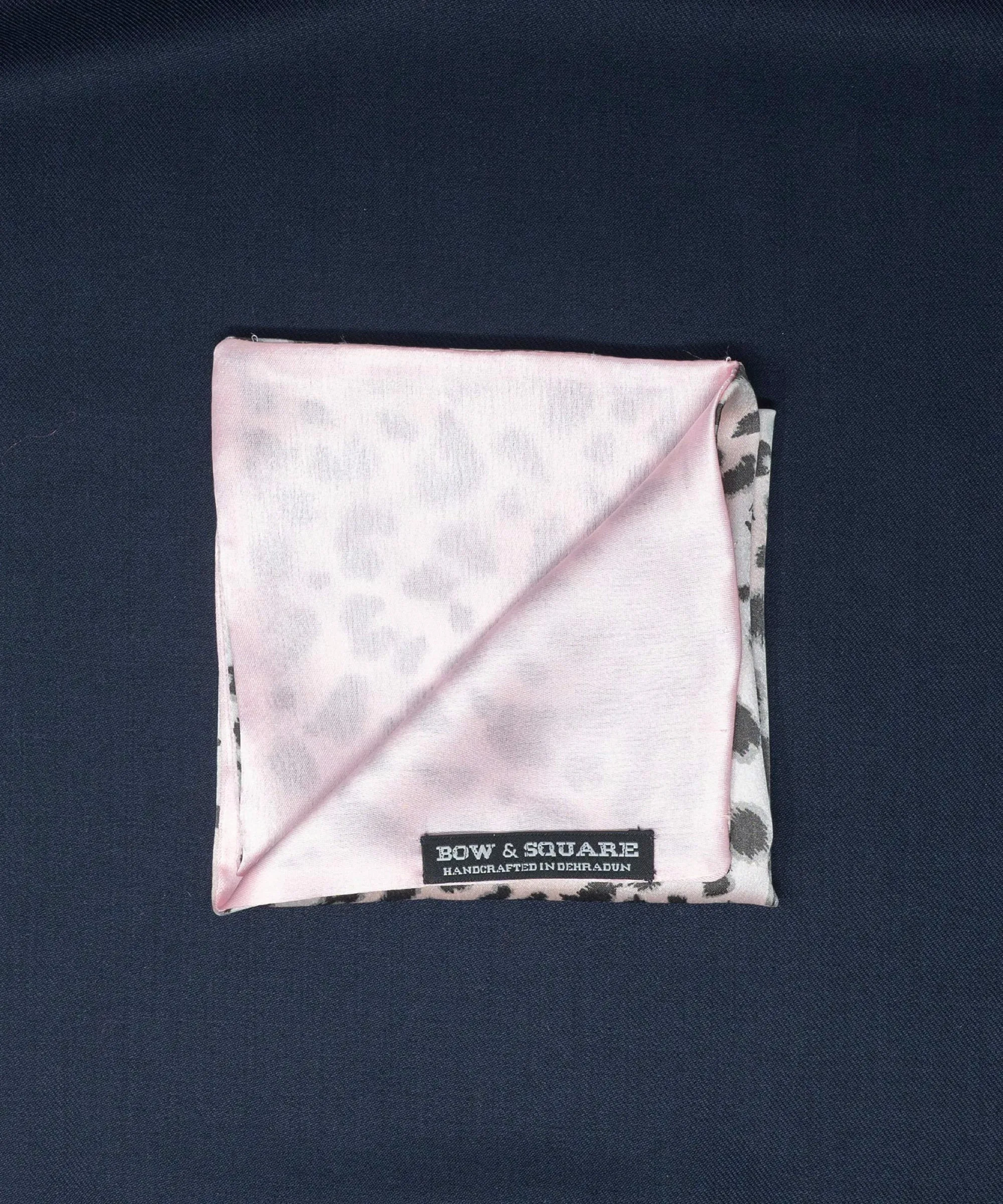 Pink Leopard Pocket Square