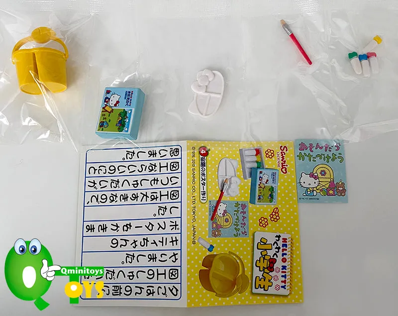Rare 2013 Re-Ment Hello Kitty Exciting Elementary School Student Full Set of 8 pcs <Free Shipping>
