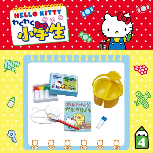 Rare 2013 Re-Ment Hello Kitty Exciting Elementary School Student Full Set of 8 pcs <Free Shipping>