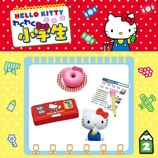 Rare 2013 Re-Ment Hello Kitty Exciting Elementary School Student Full Set of 8 pcs <Free Shipping>