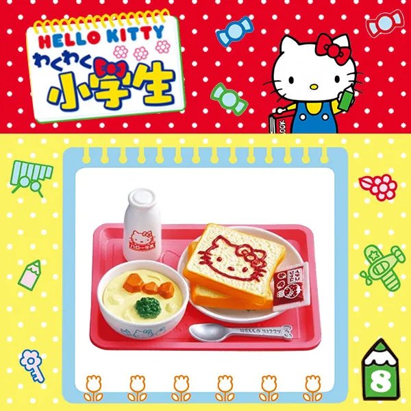 Rare 2013 Re-Ment Hello Kitty Exciting Elementary School Student Full Set of 8 pcs <Free Shipping>