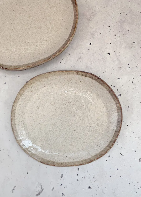 Shirokaratsu Small Oval Plate