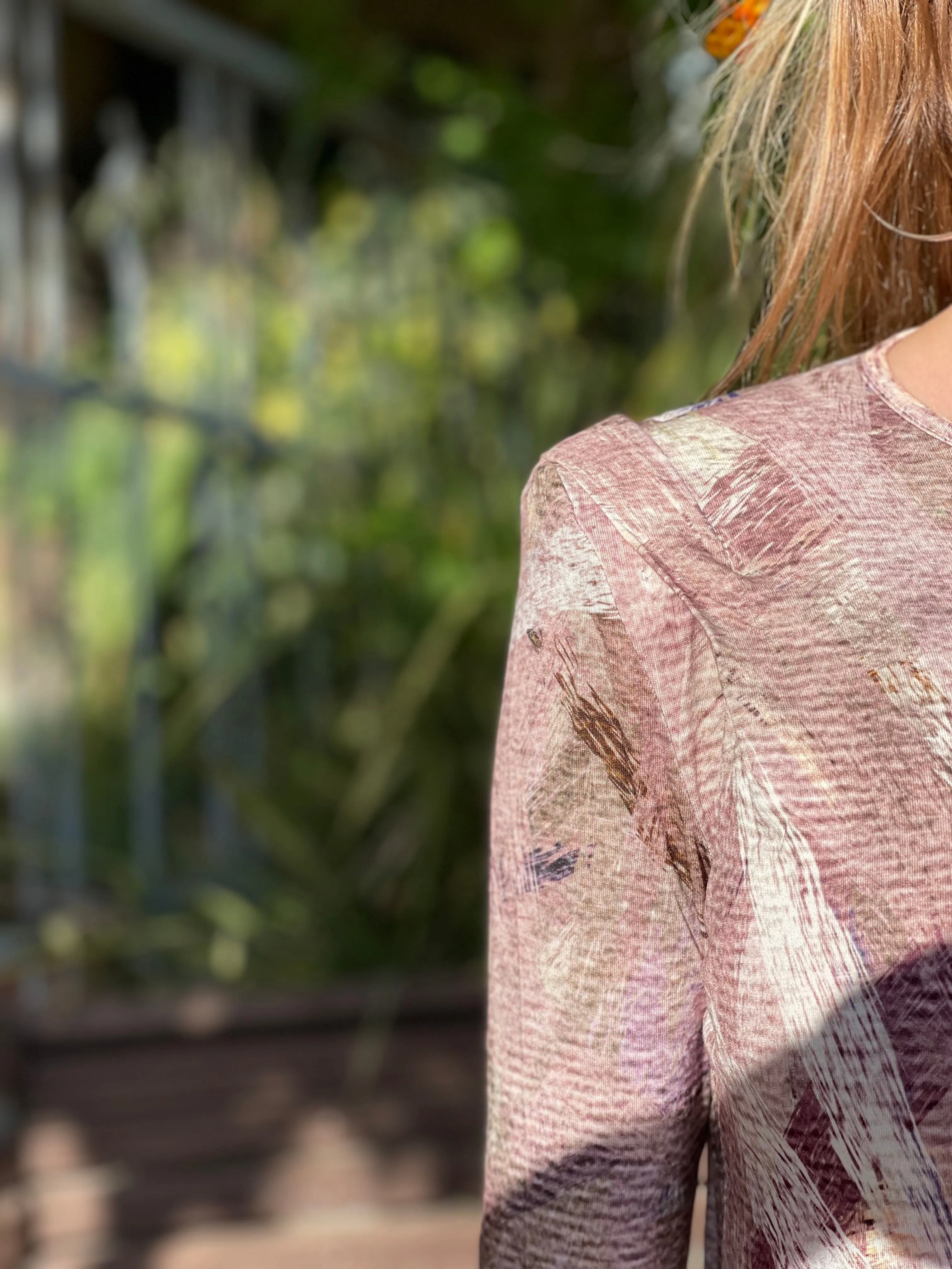 Shoulder Dress / Beige Splash