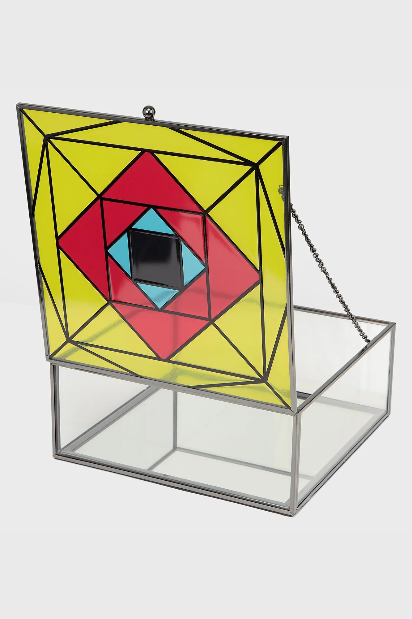Optimized Title: Resurrected Skylight Glass Trinket Box - Enhanced Design