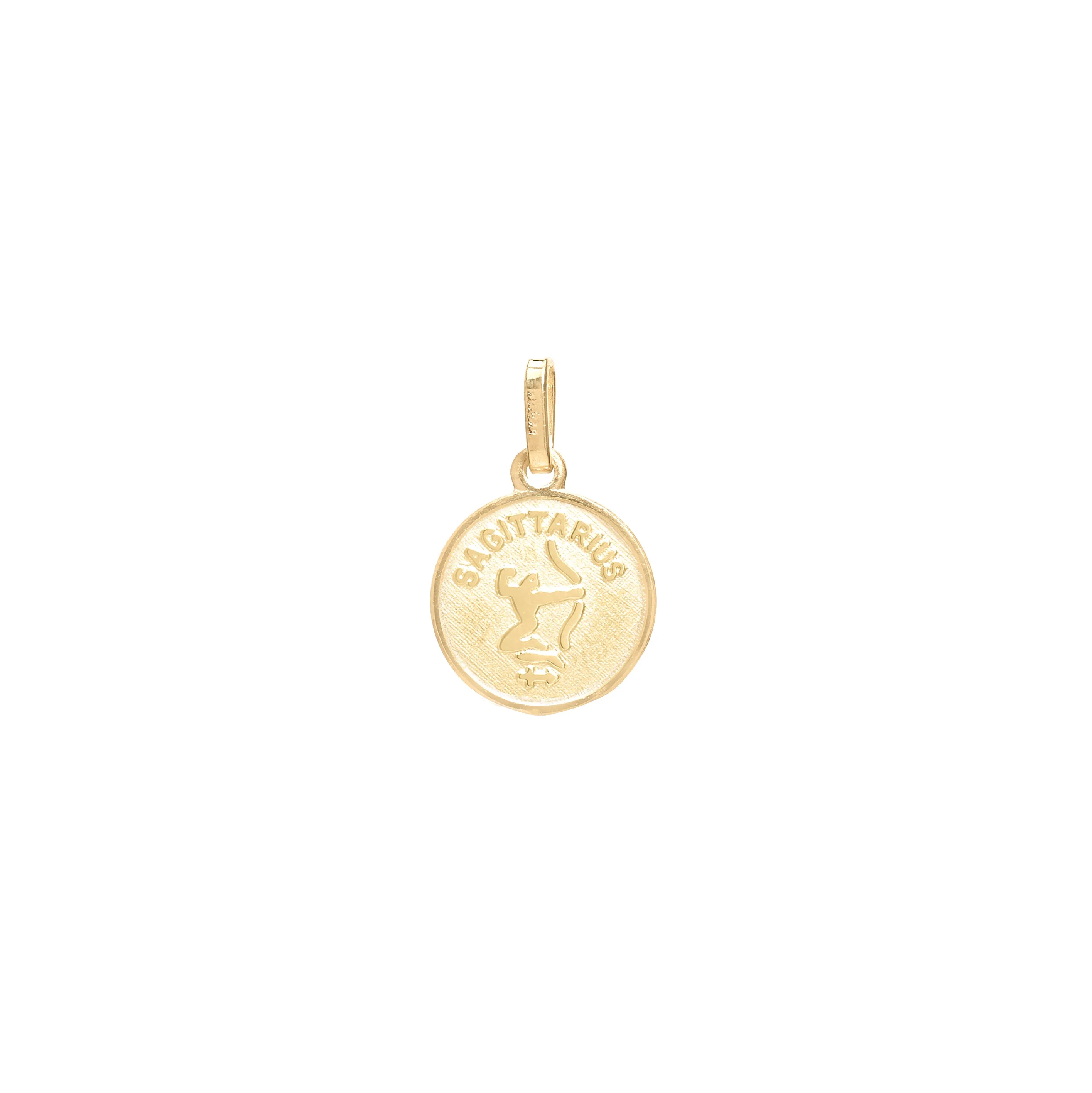 Small Circle Zodiac Pendant