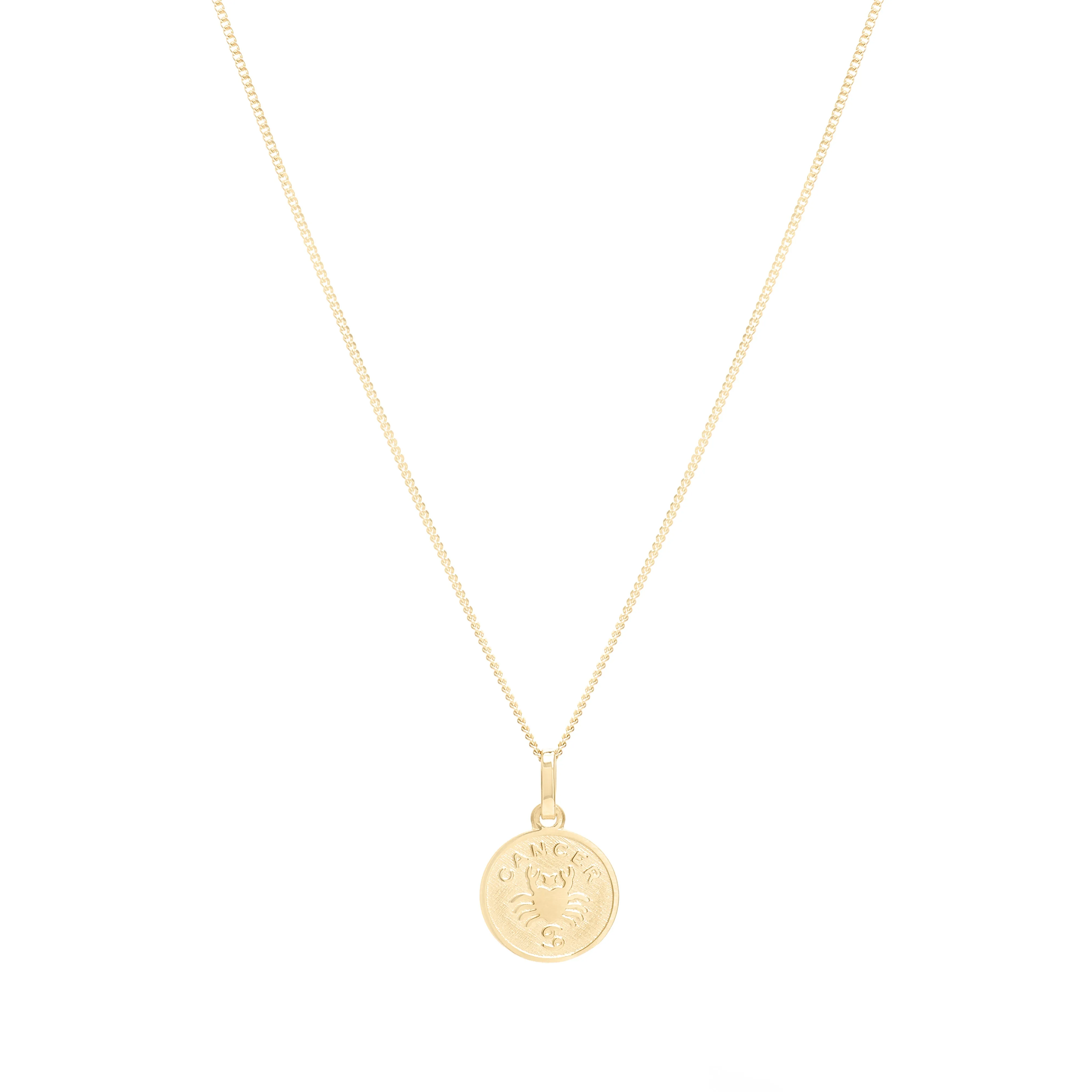 Small Circle Zodiac Pendant