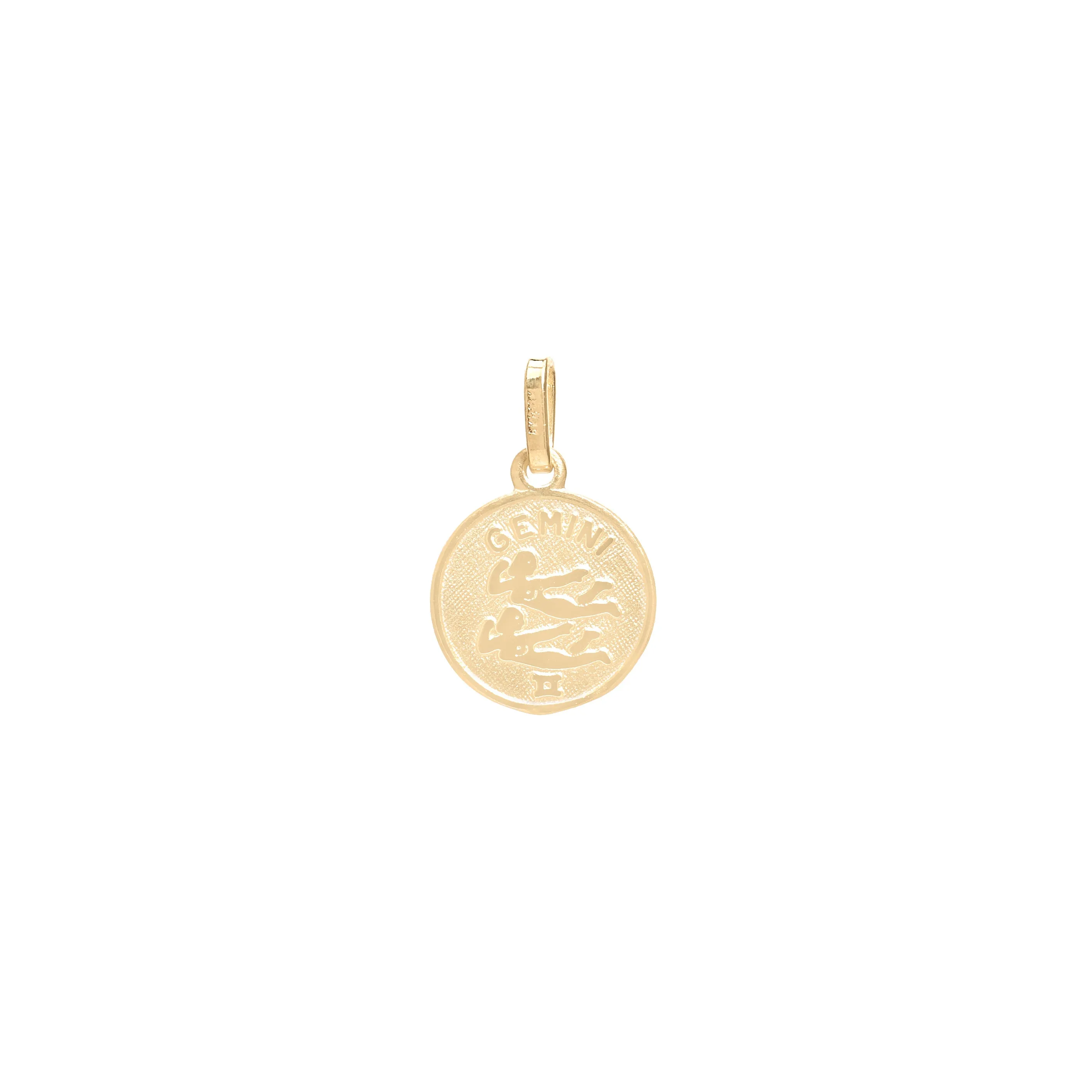 Small Circle Zodiac Pendant